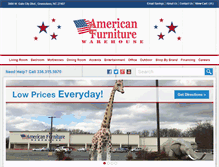 Tablet Screenshot of americanfurniturenc.com